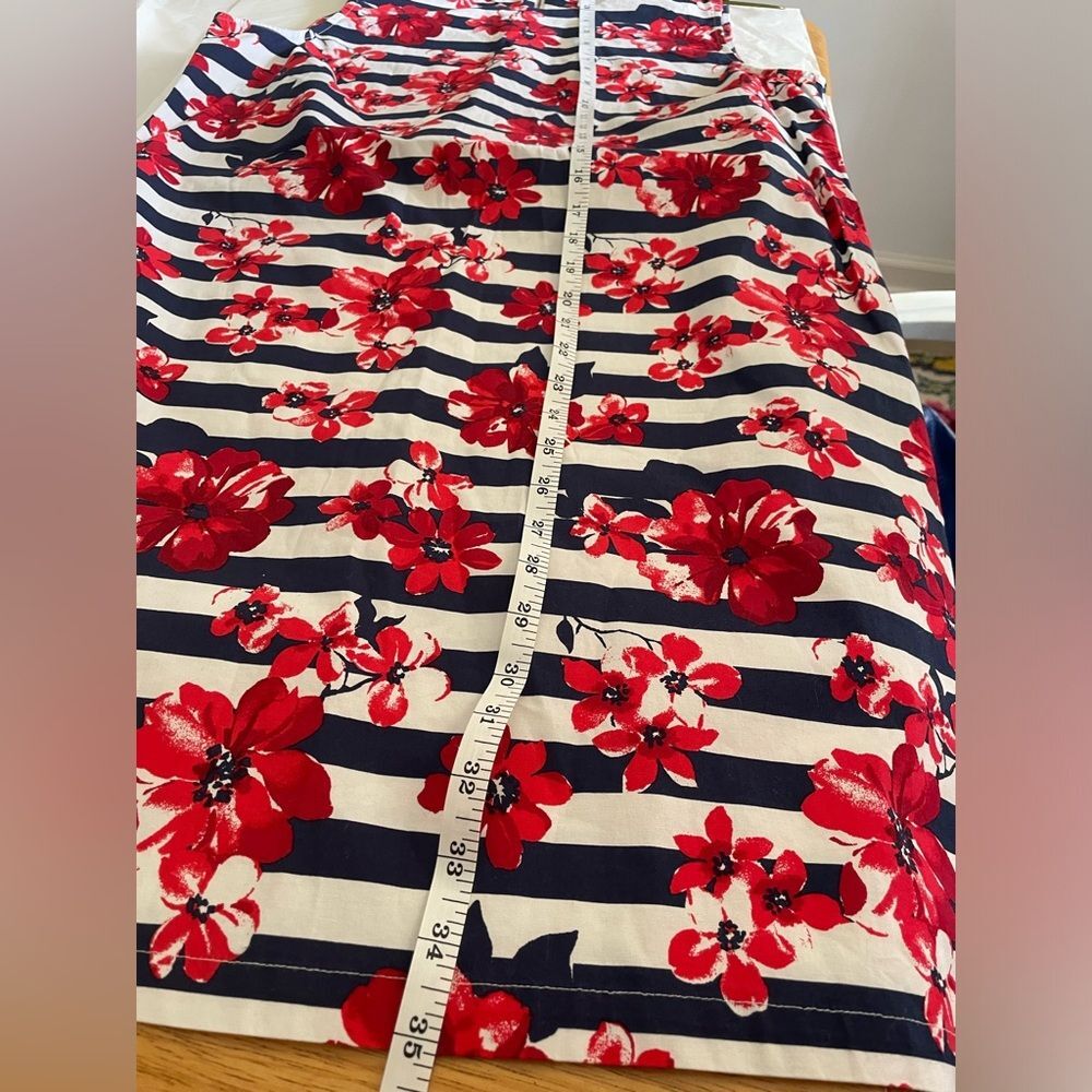 Tabitha Webb Floral Striped Sleeveless Sheath Dress sz 10 - Picture 8 of 8